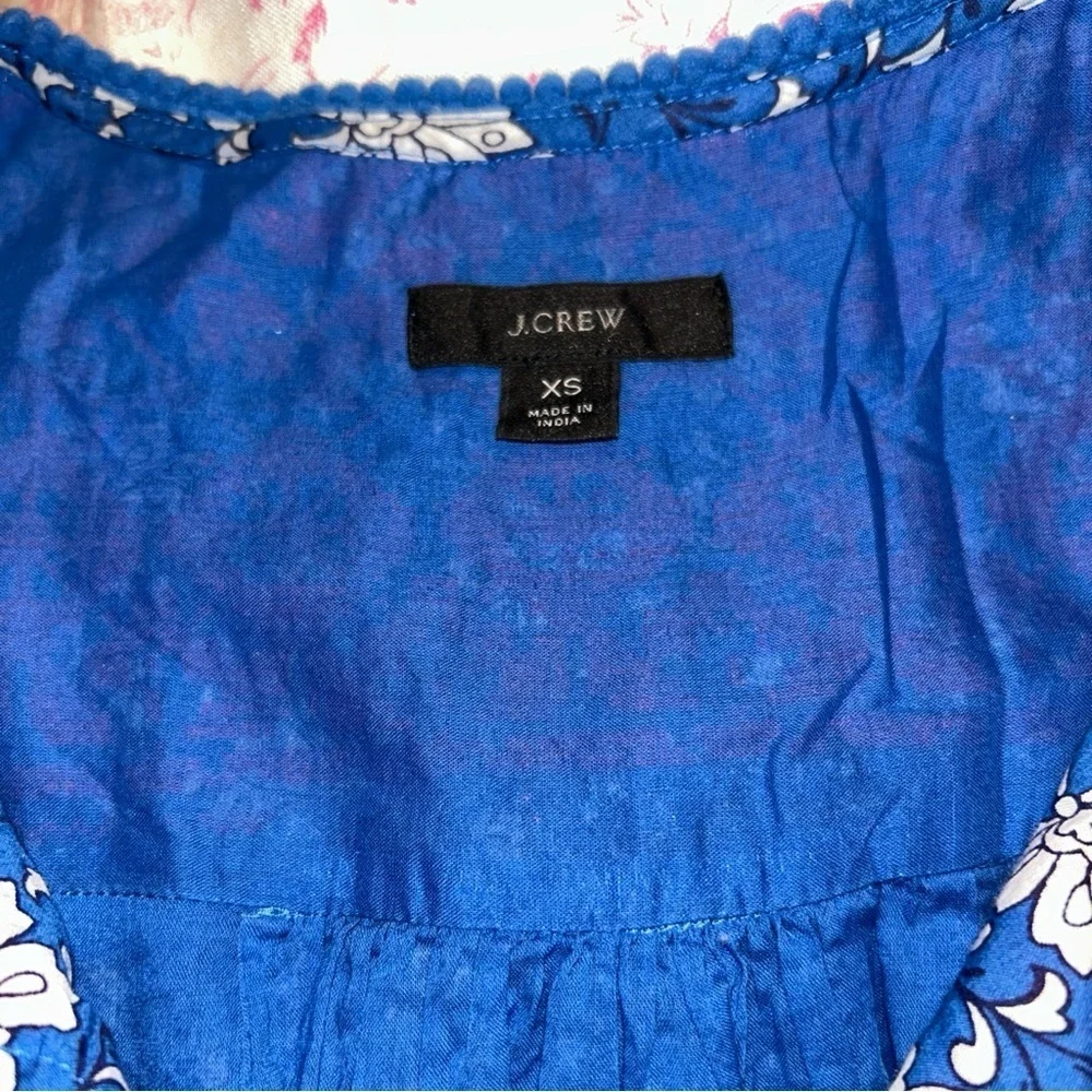 J. Crew Blue and Pink boho Floral Maxi Dress - Picture 7 of 7